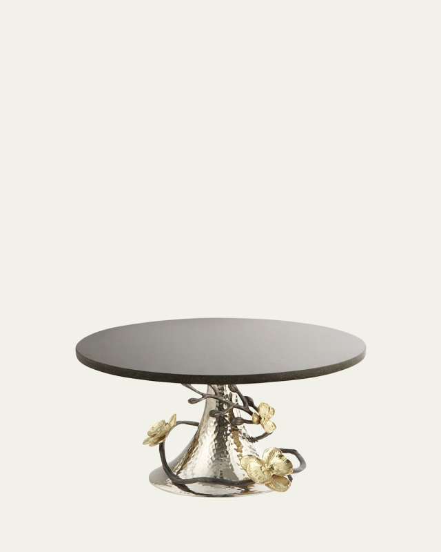 Gold Orchid Cake Stand